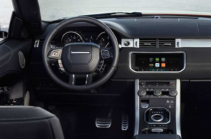 Range Rover Evoque driver's interface.