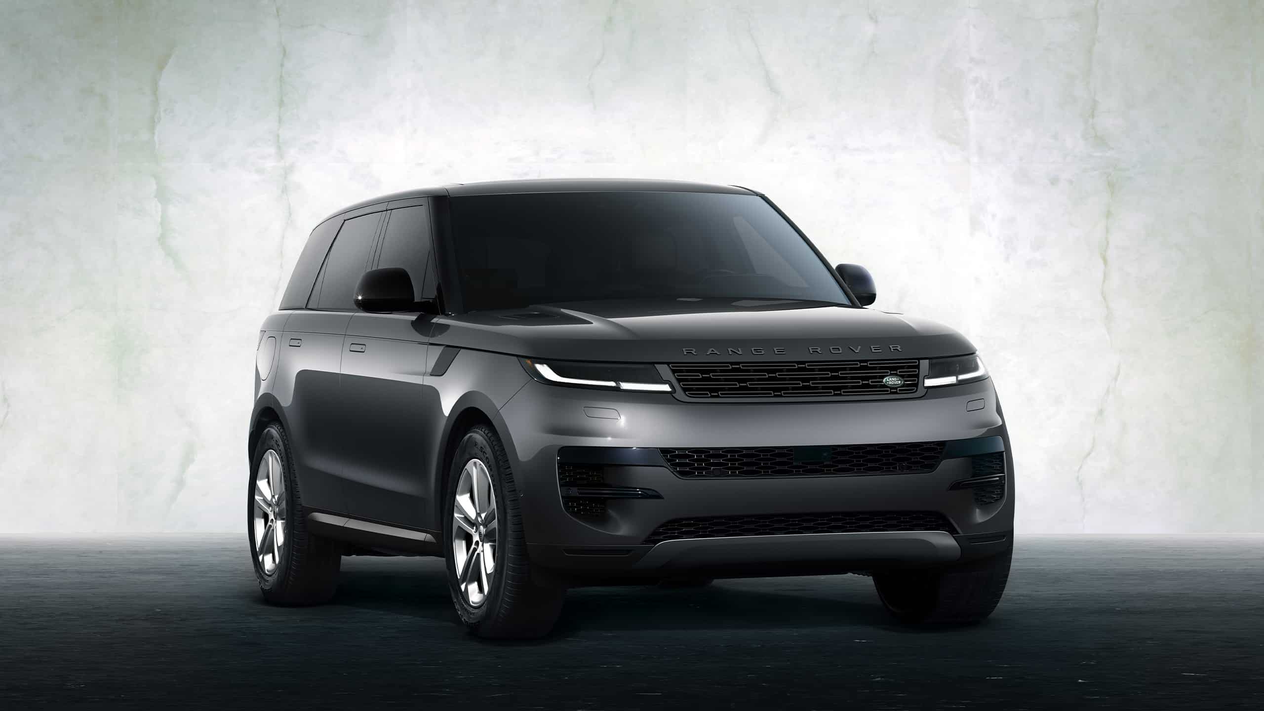 Representation of Range Rover Sport on grey textured background