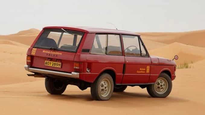 Land rover desert drive